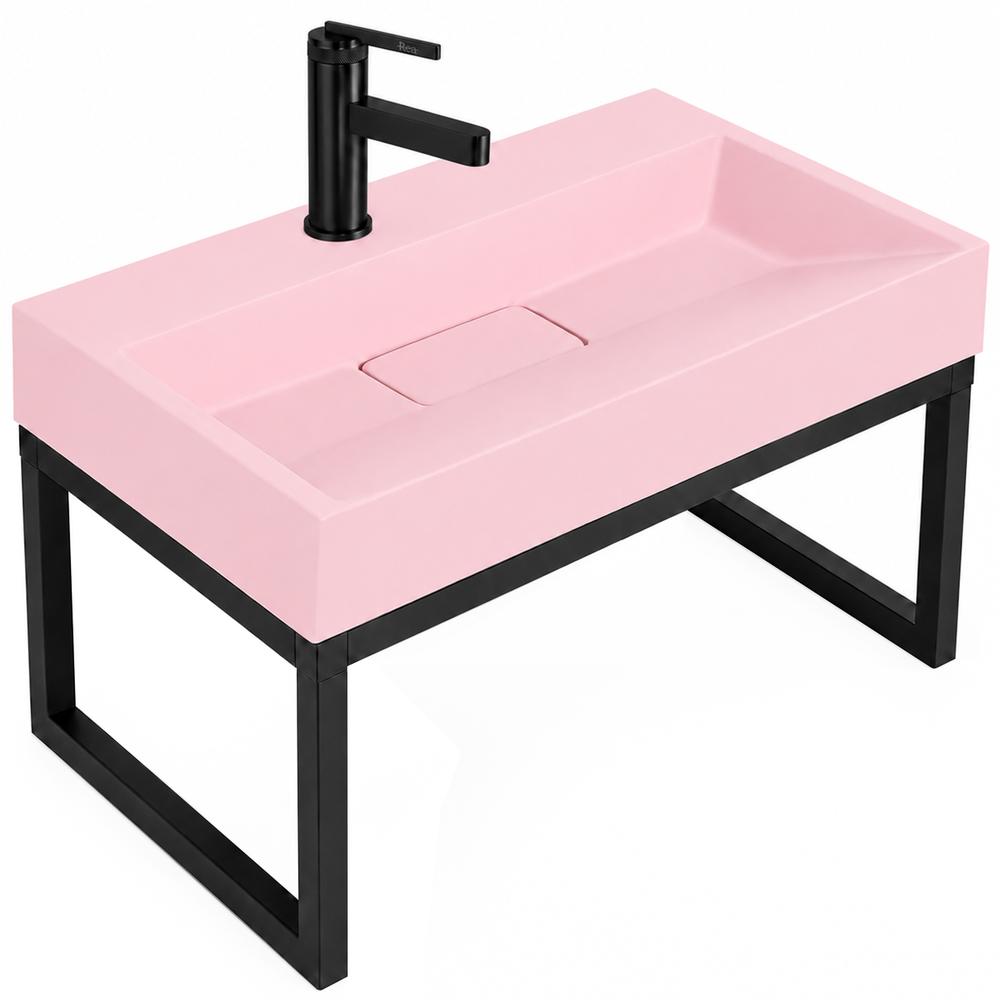 Umywalka konglomeratowa GOYA PINK 60CM + stelaż
