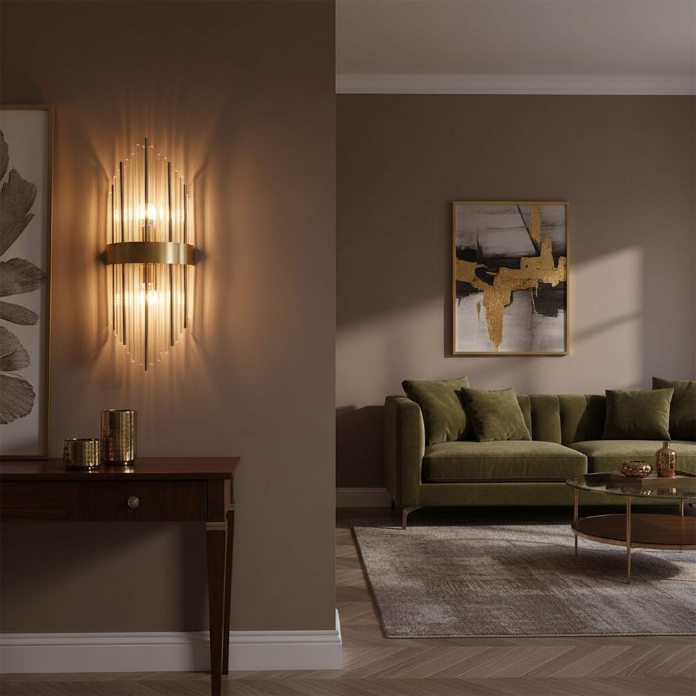 KINKIET ŚCIENNY APP1761-1W Szczotkowane Złoto