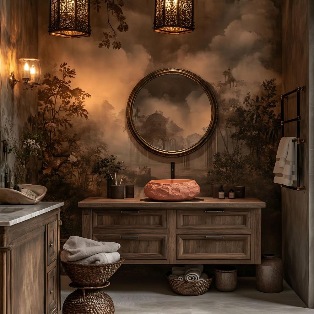 Countertop Basin Rea Mika Terracotta