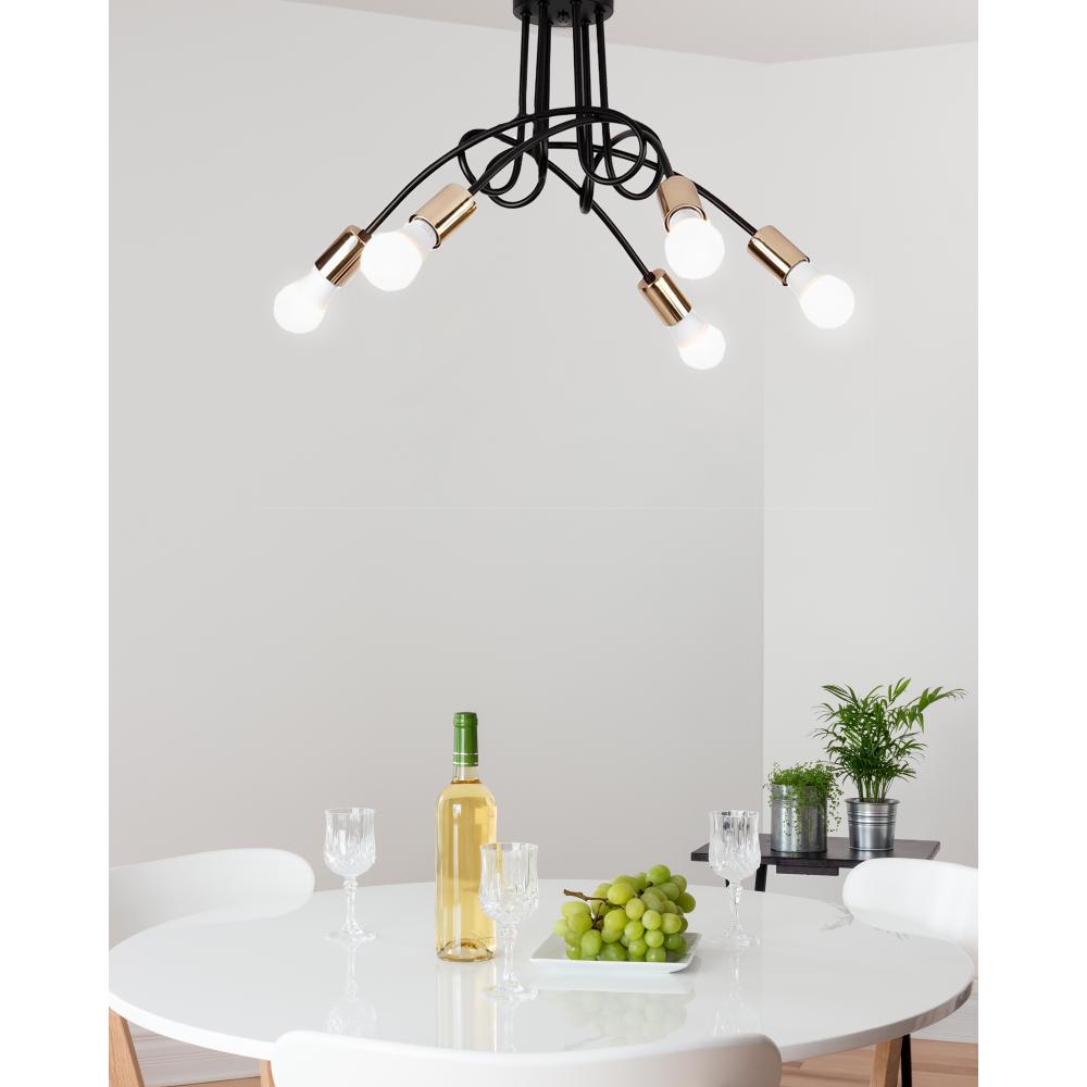 Lampe Paradise 5 Black Gold APP518-5C