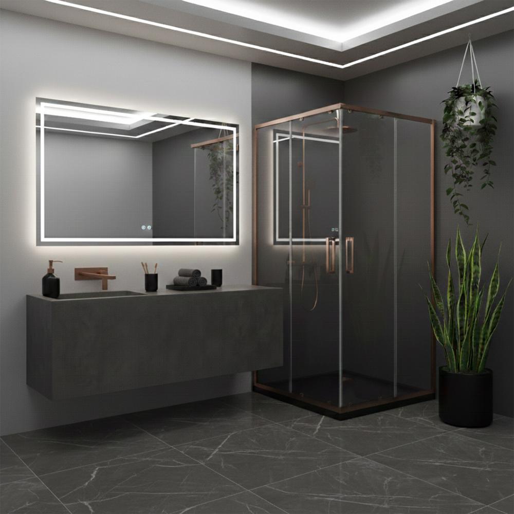 Cabina de dus Rea City 90x90 Brush Copper