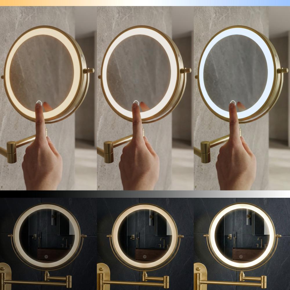 Spiegel LED Old Gold