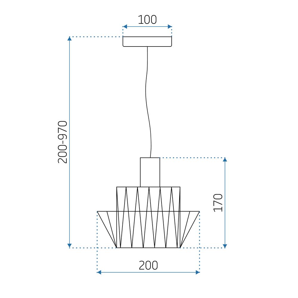 Deckenlampe APP942-1CP Set Gold 36cm