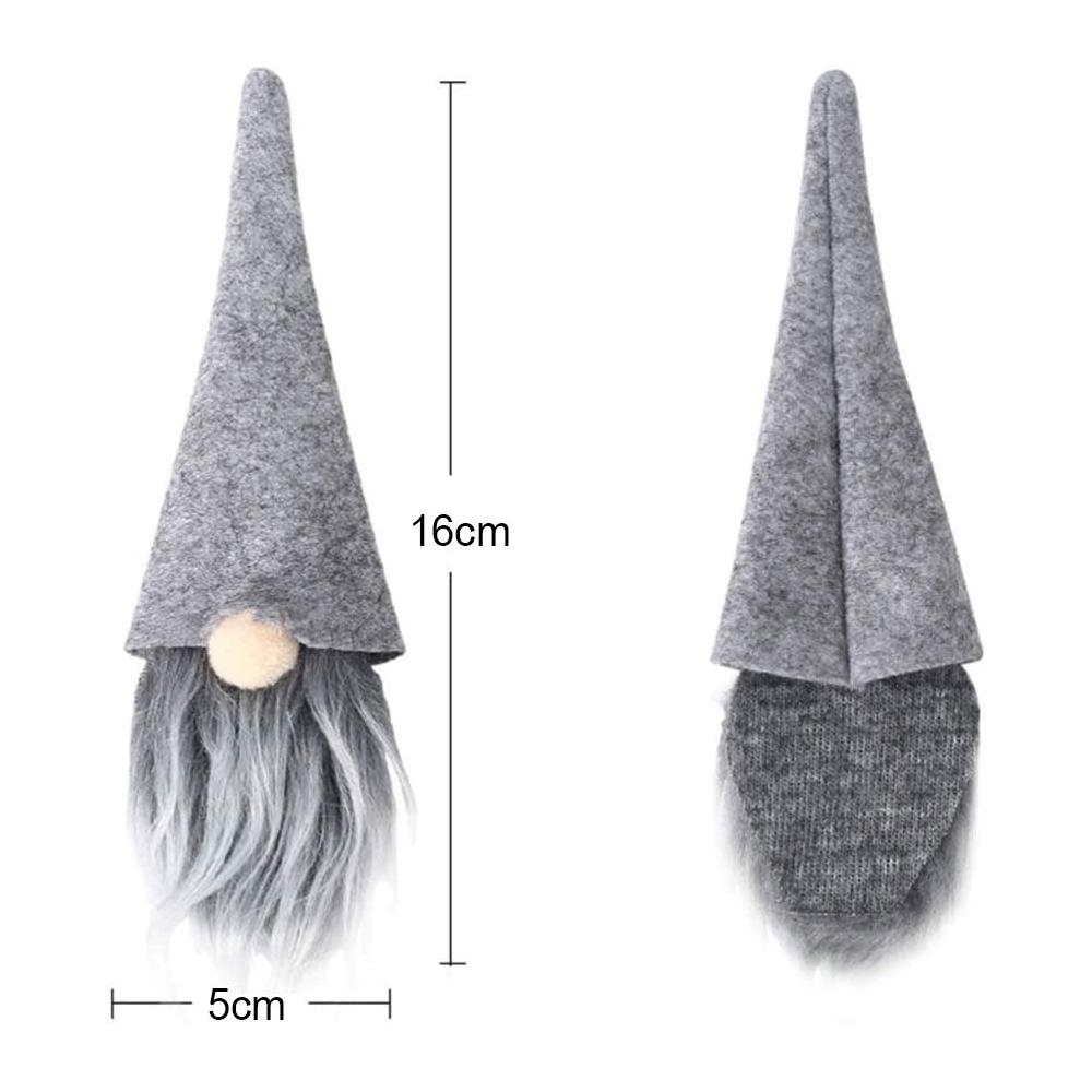 Pokrowce świąteczne na butelkę Mikołaj 6 szt KF323-6