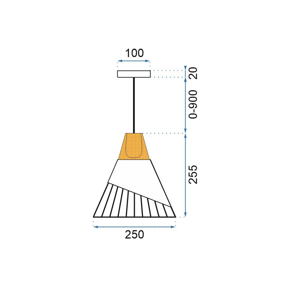 Hängelampe Metall APP224-1CP