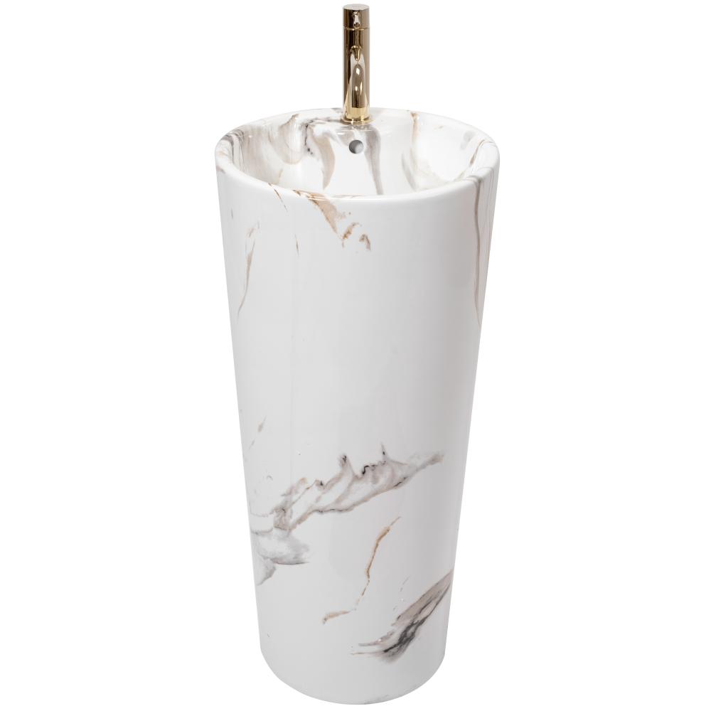 Freestanding ceramic basin Blanka Marble