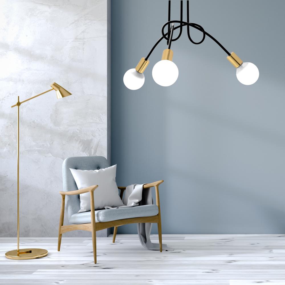 Lampe Paradise 3 Black Gold APP517-3C