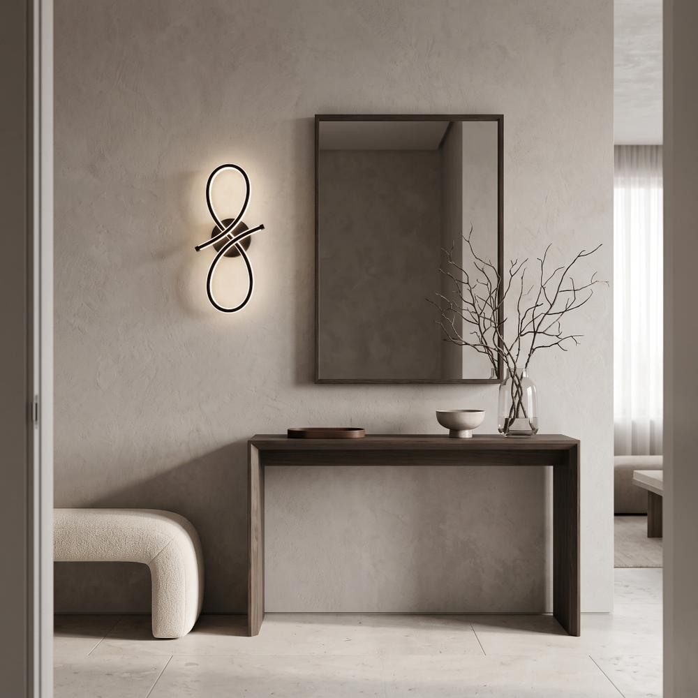 LAMPA ŚCIENNA KINKIET LED APP1050-W Czarna