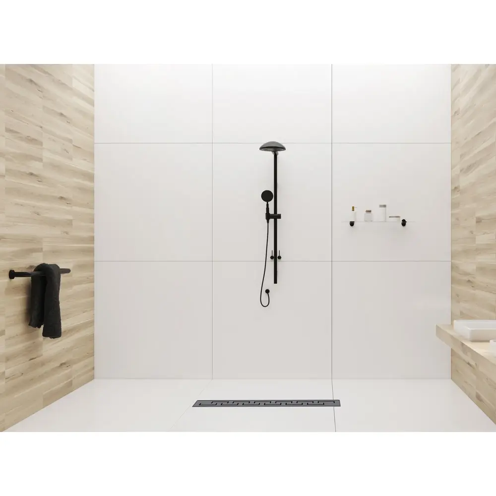 Odpływ Liniowy REA GREEK PRO Czarny 90