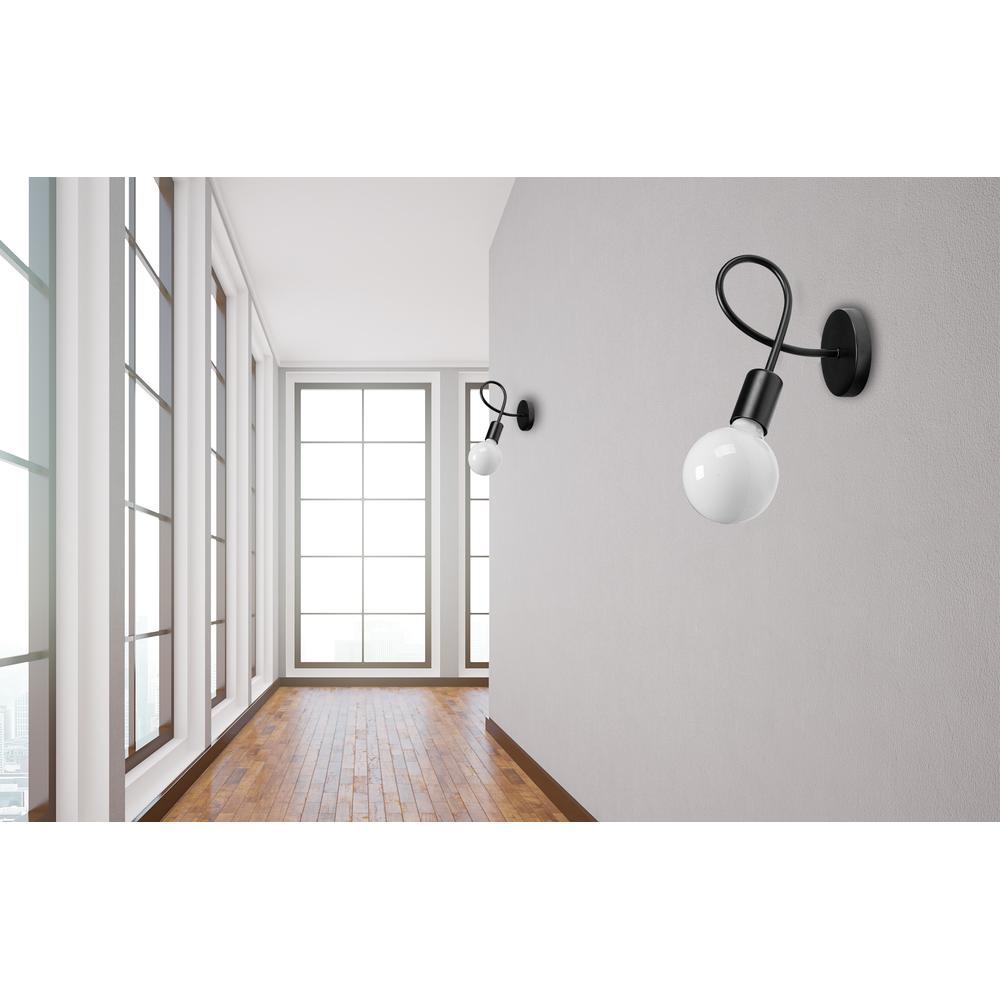 Wandlampe Metall Loft PARADISE Black 392199