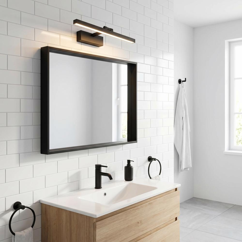 Настінний LED світильник для ванної APP1866-1W 40 cm Black