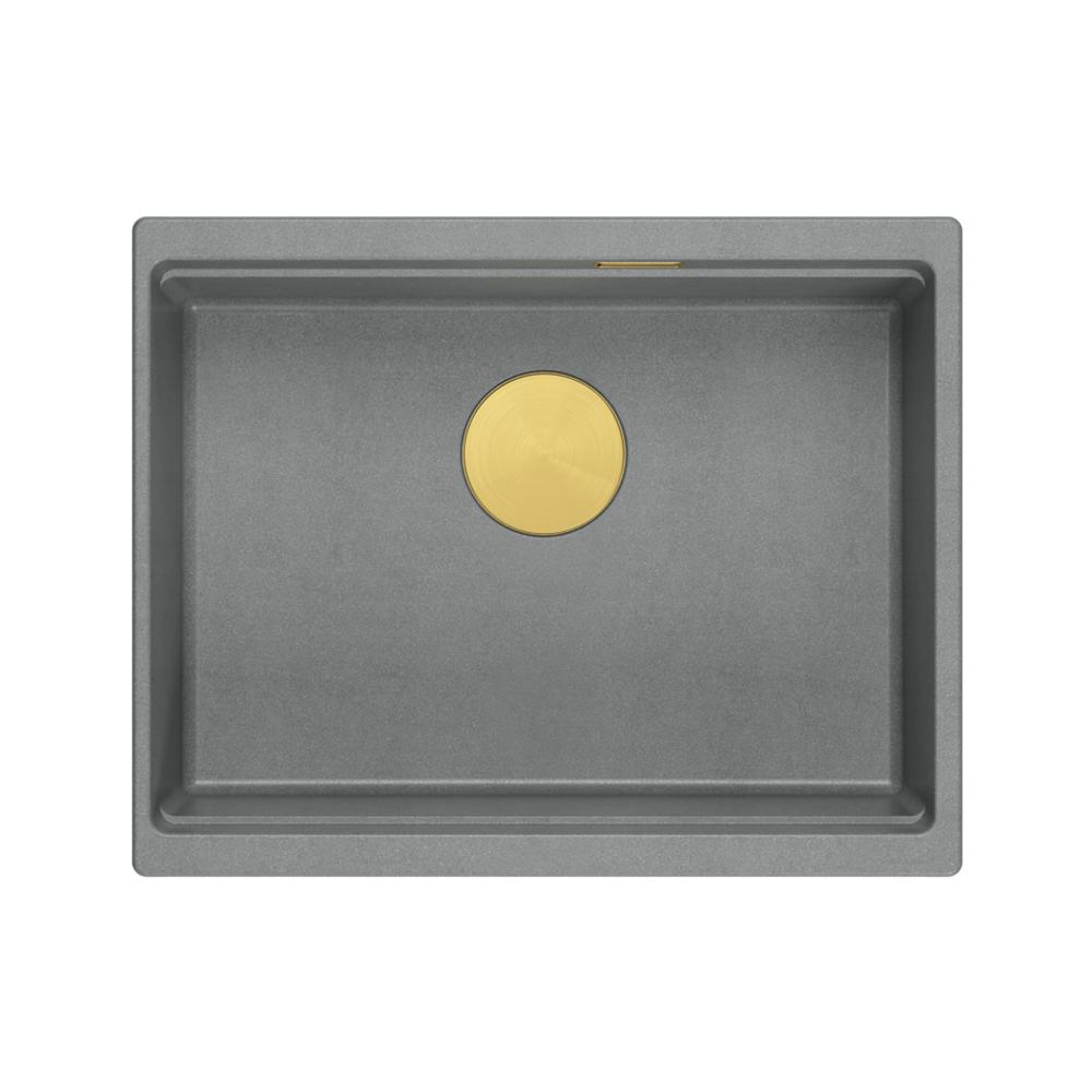 Granite sink Logan 100 Grey Metallic