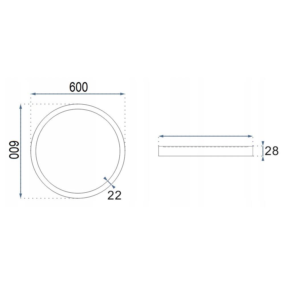 LED PANEL rund white 42W