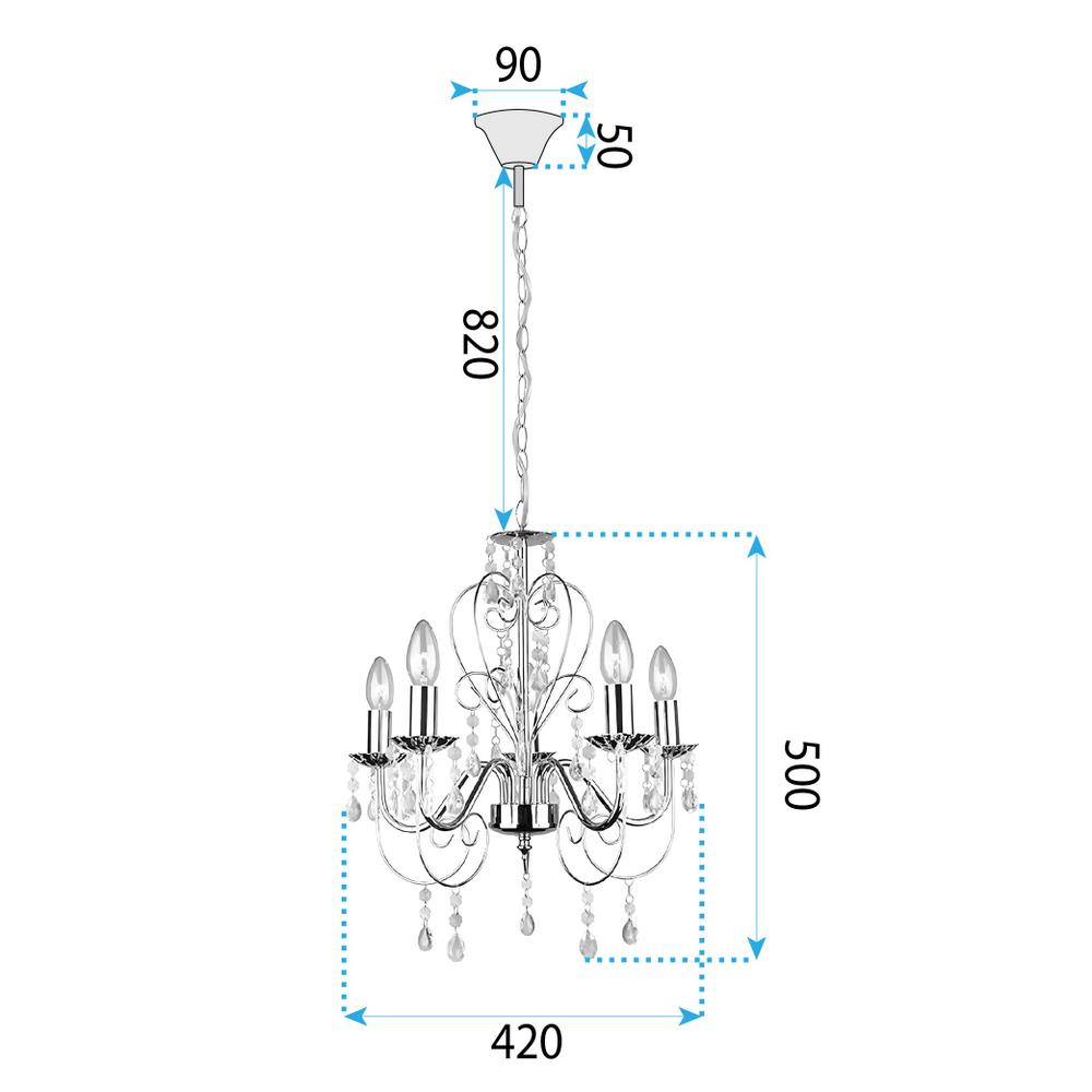 Deckenleuchte EBT009-5CP GOLD