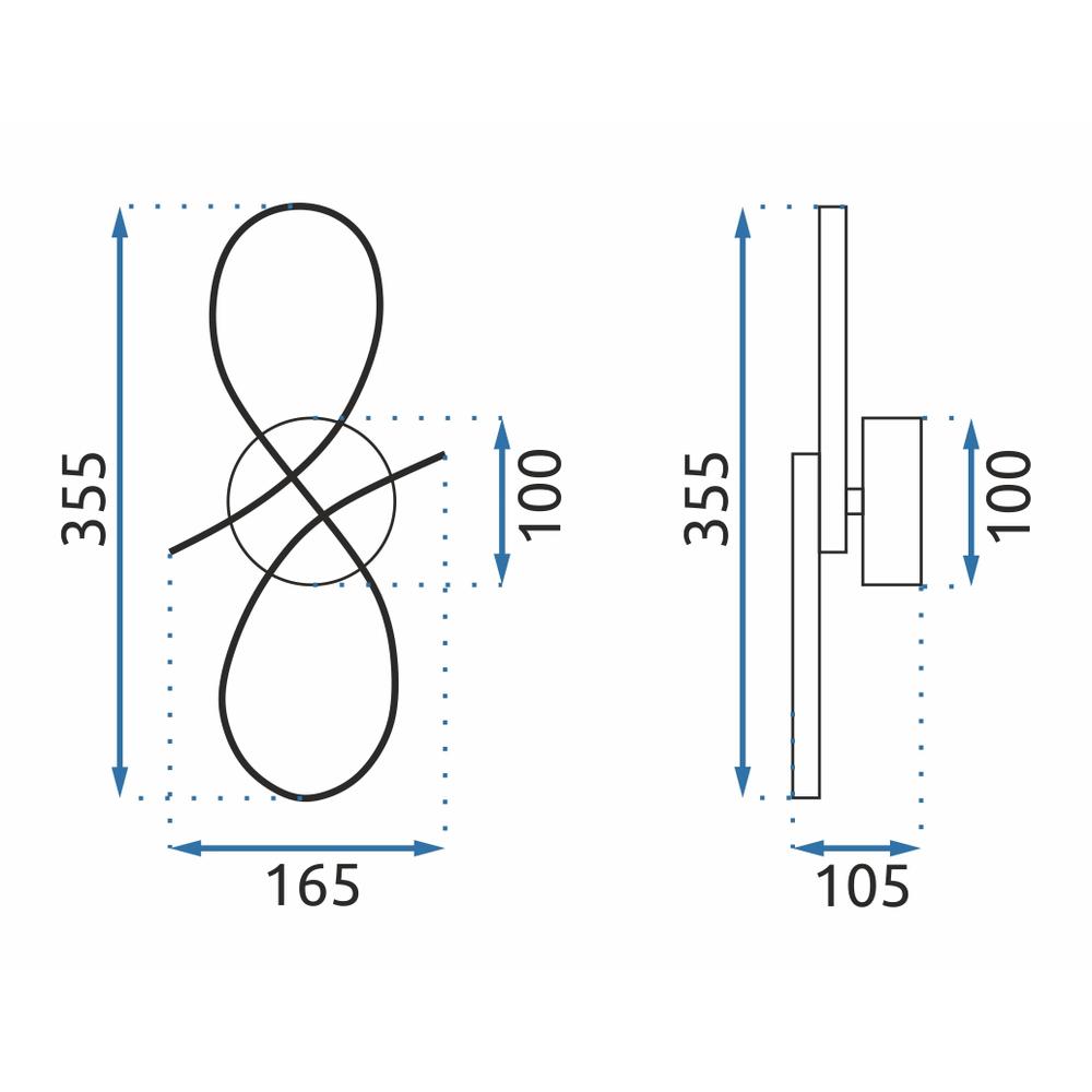 Deckenlampe LED APP1051-W Gold