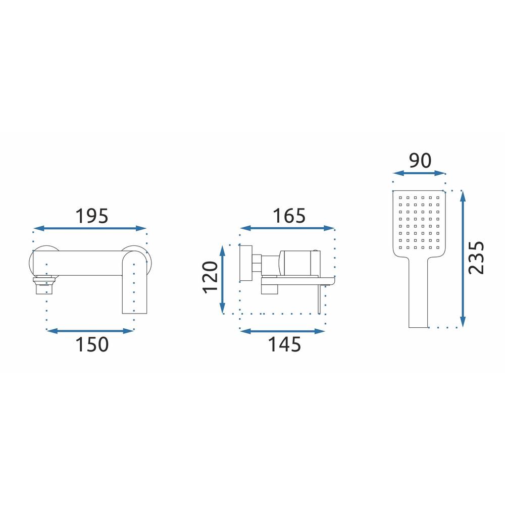 REA STORM titaaninen kylpyhana