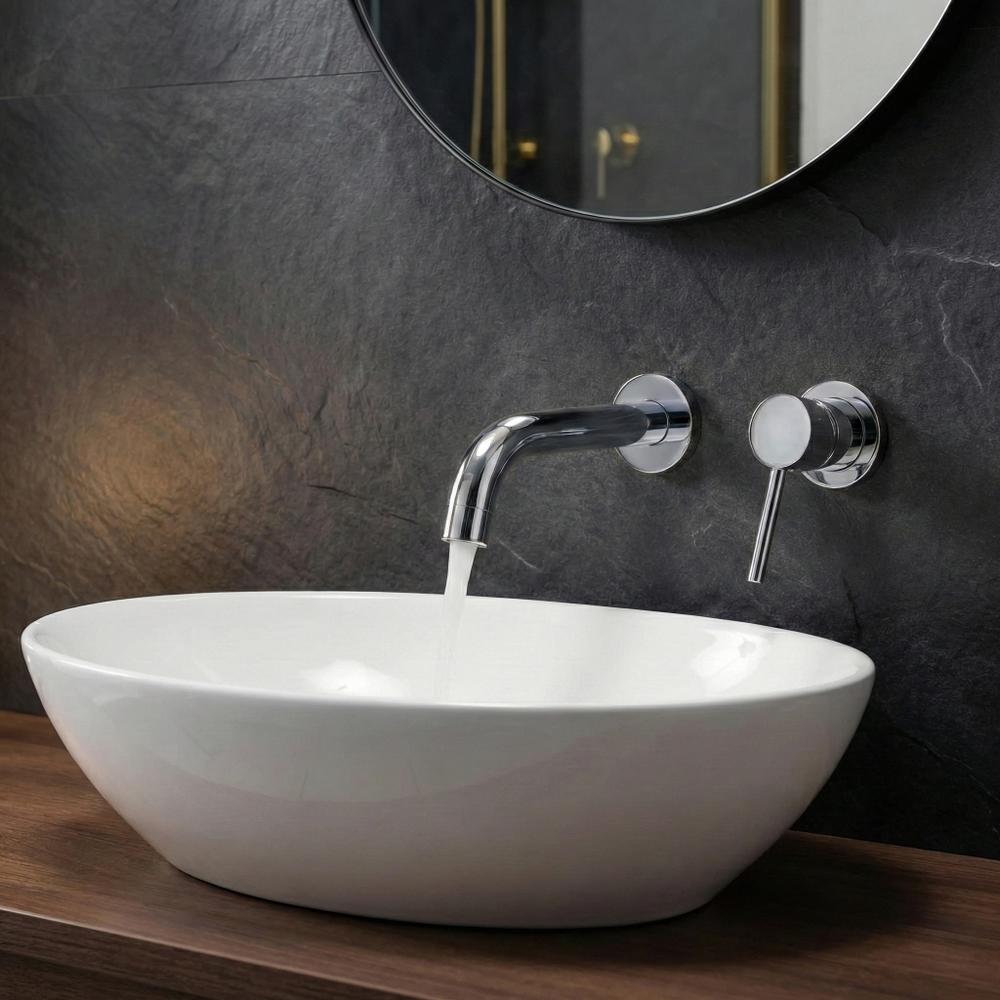 Вилив для змішувача прихованого монтажу Rea Lungo 20 cm Chrome