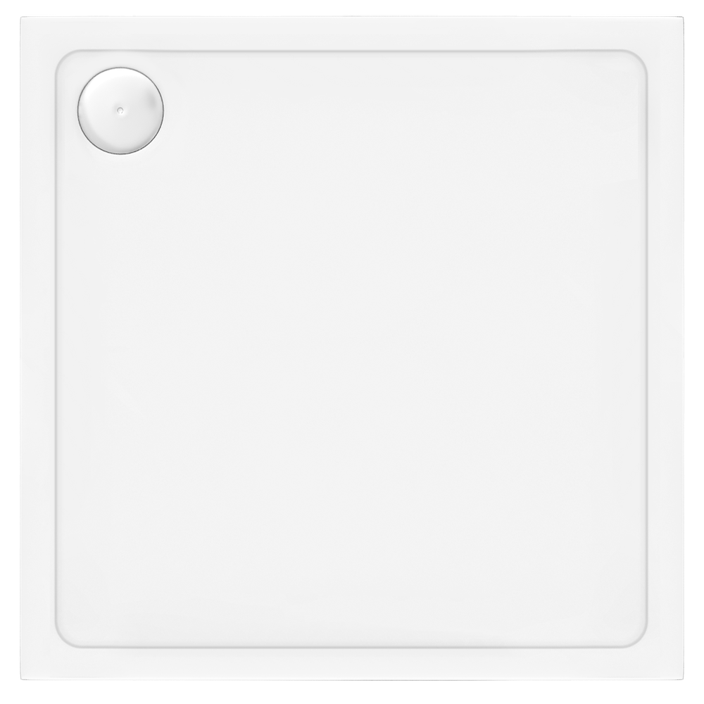 Dušo akrilo padėklas baltas Rea Savoy 80x80