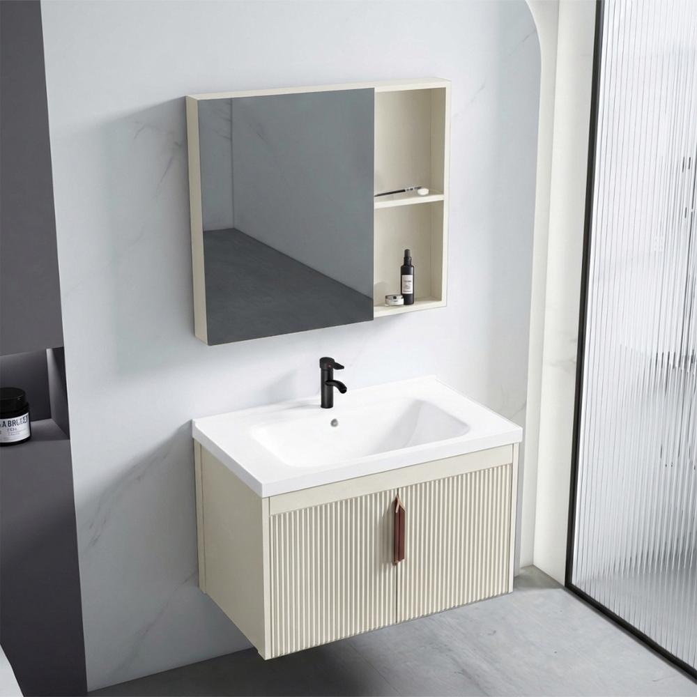 Ensemble de meubles de salle de bain avec vasque Astor 60 cm Beige