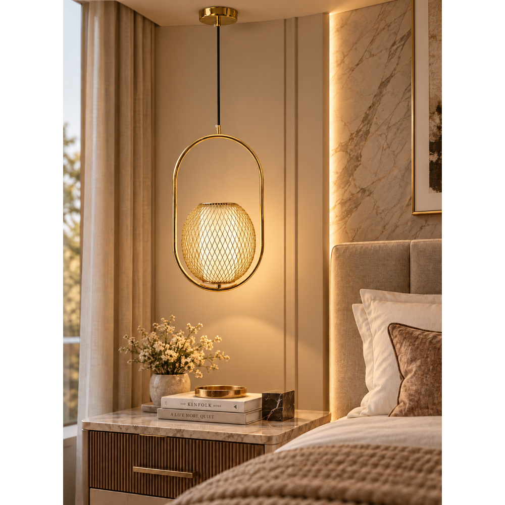 Lampa Sufitowa Wisząca Złota  APP1944-1CP