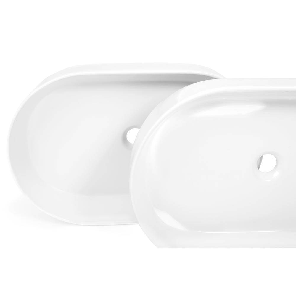 Lavabo da appoggio Rea NADIA 60 WHITE MATT