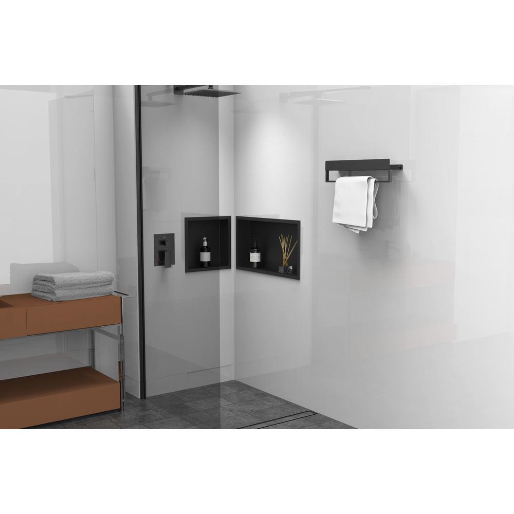 Police do koupelny SF01 45cm black matt