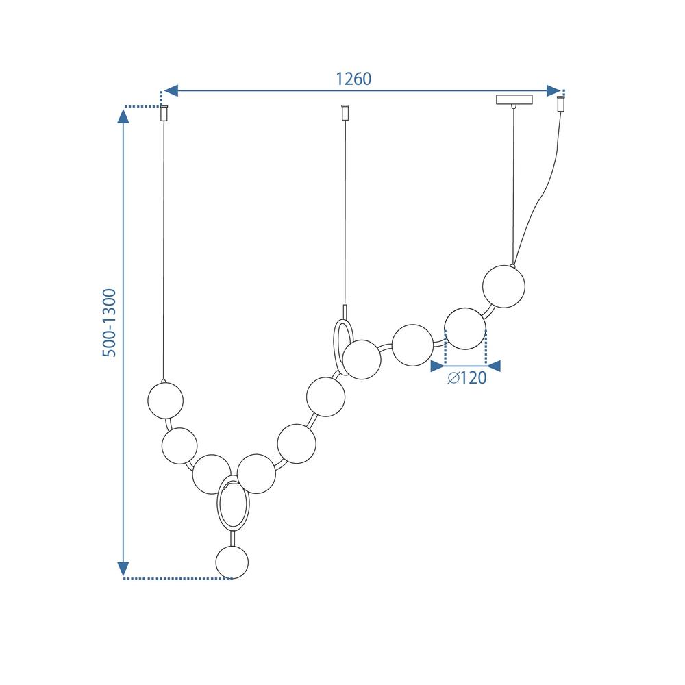 Deckenlampe LED APP1444-10CP GOLD