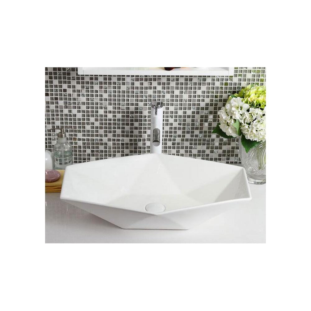 Umywalka nablatowa Rea Vegas Biała