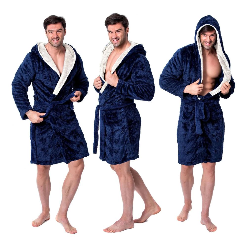 Bathrobe Jordan Navy-Grey Men M