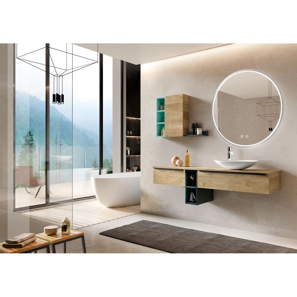 Mirror LED 50cm MMJ BRUSH SILVER