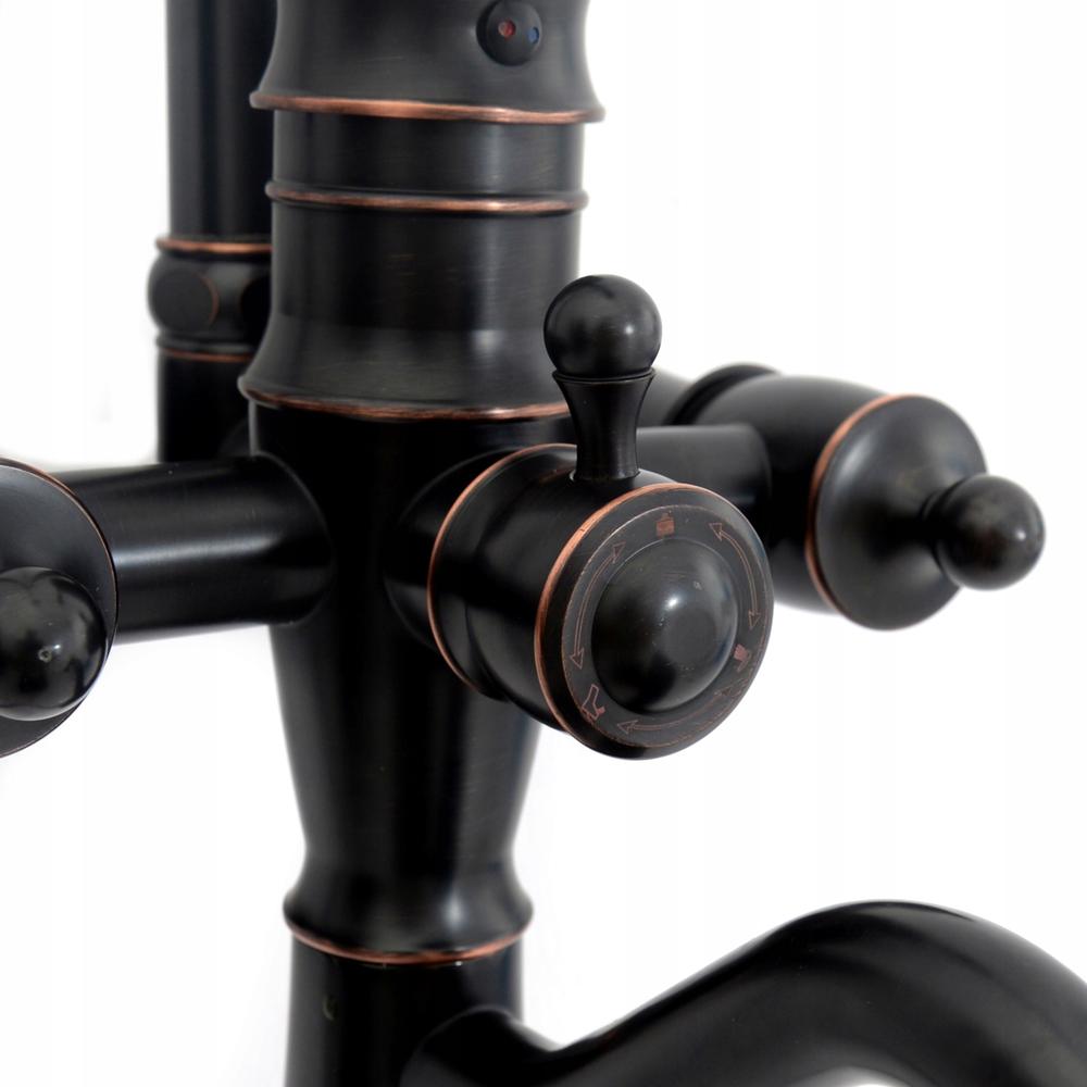 Rea Vintage dušas komplekts ar izsmidzinātāju Melns