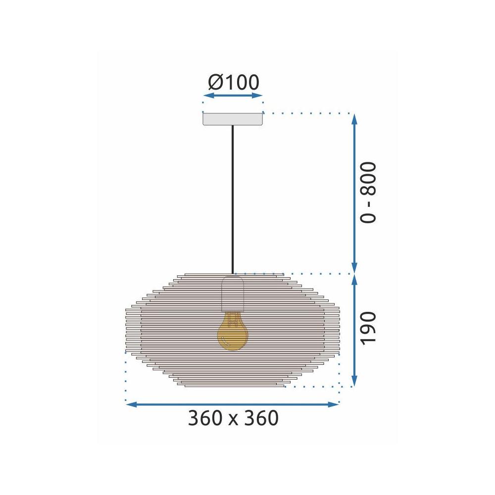 Deckenlampe NATURAL APP884-1CP