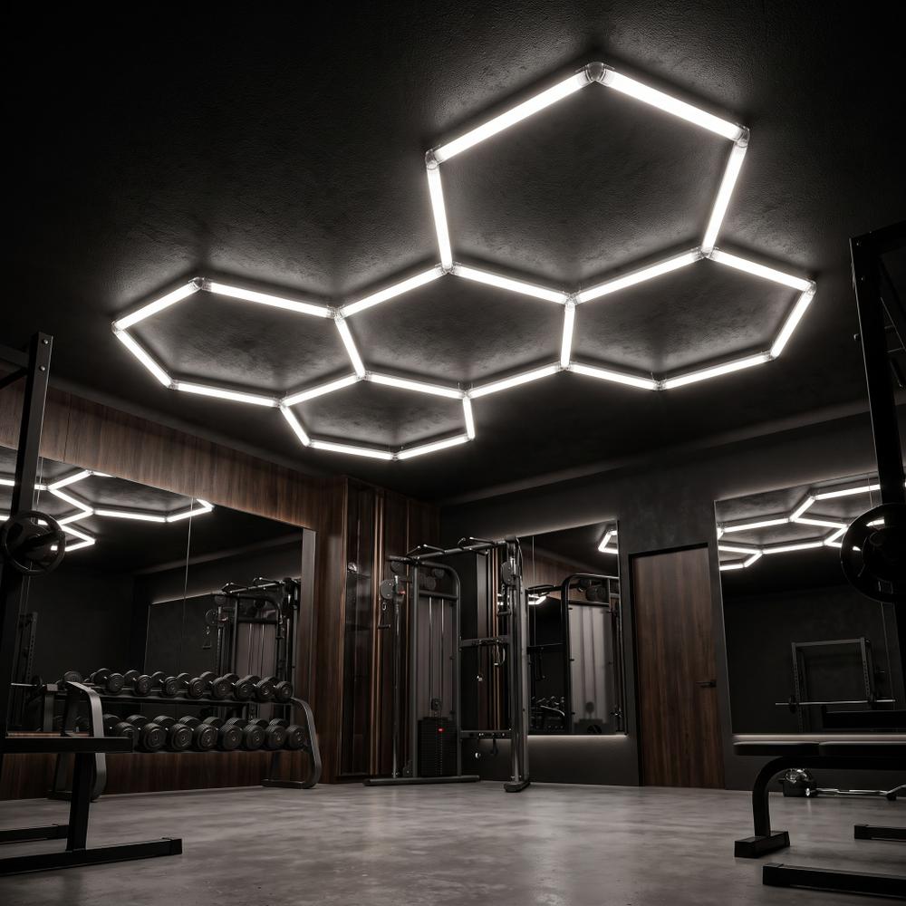 Lampa LED HEXAGON JNH051-H Biała