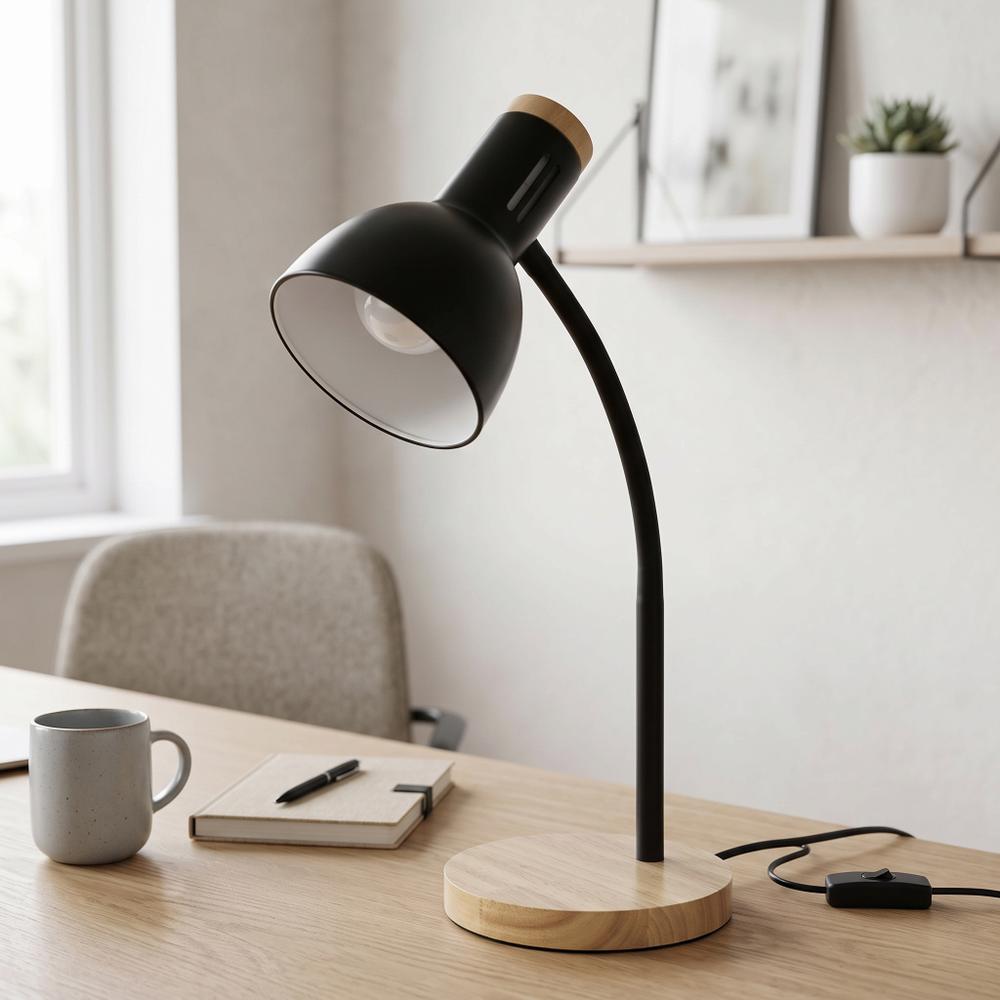 Lampka biurkowa JNH046-1T Czarna