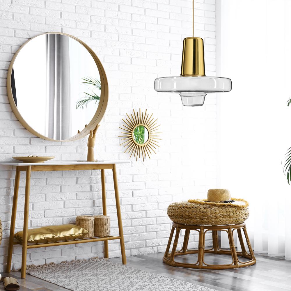 Hängelampe Glas Metall Gold Led APP553-1CP