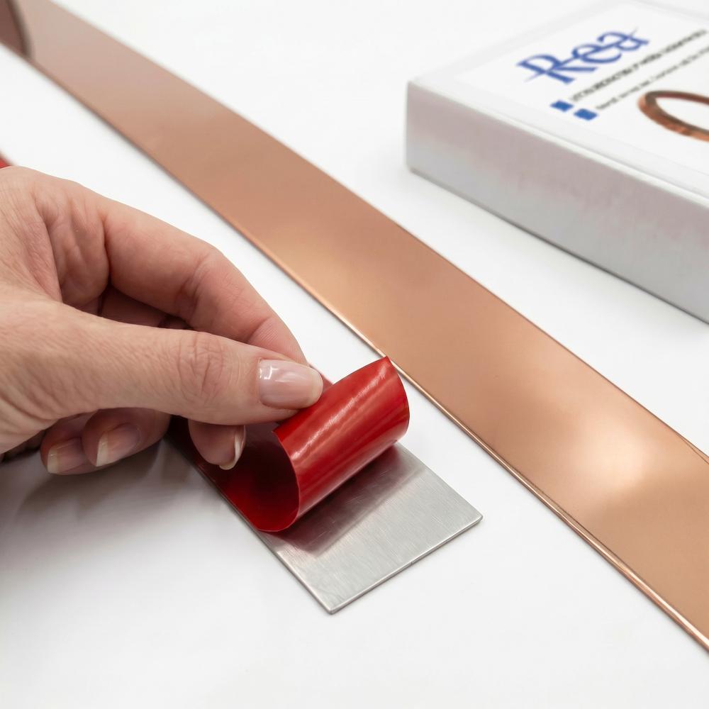 Baguette décorative adhésive Rea P14454CF 3,8cm Copper