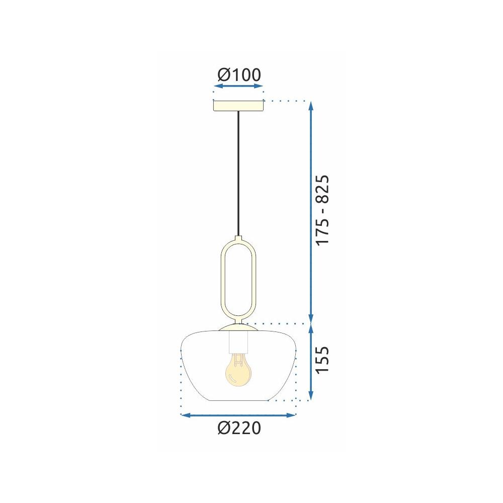 Deckenlampe   APP1074-1CP