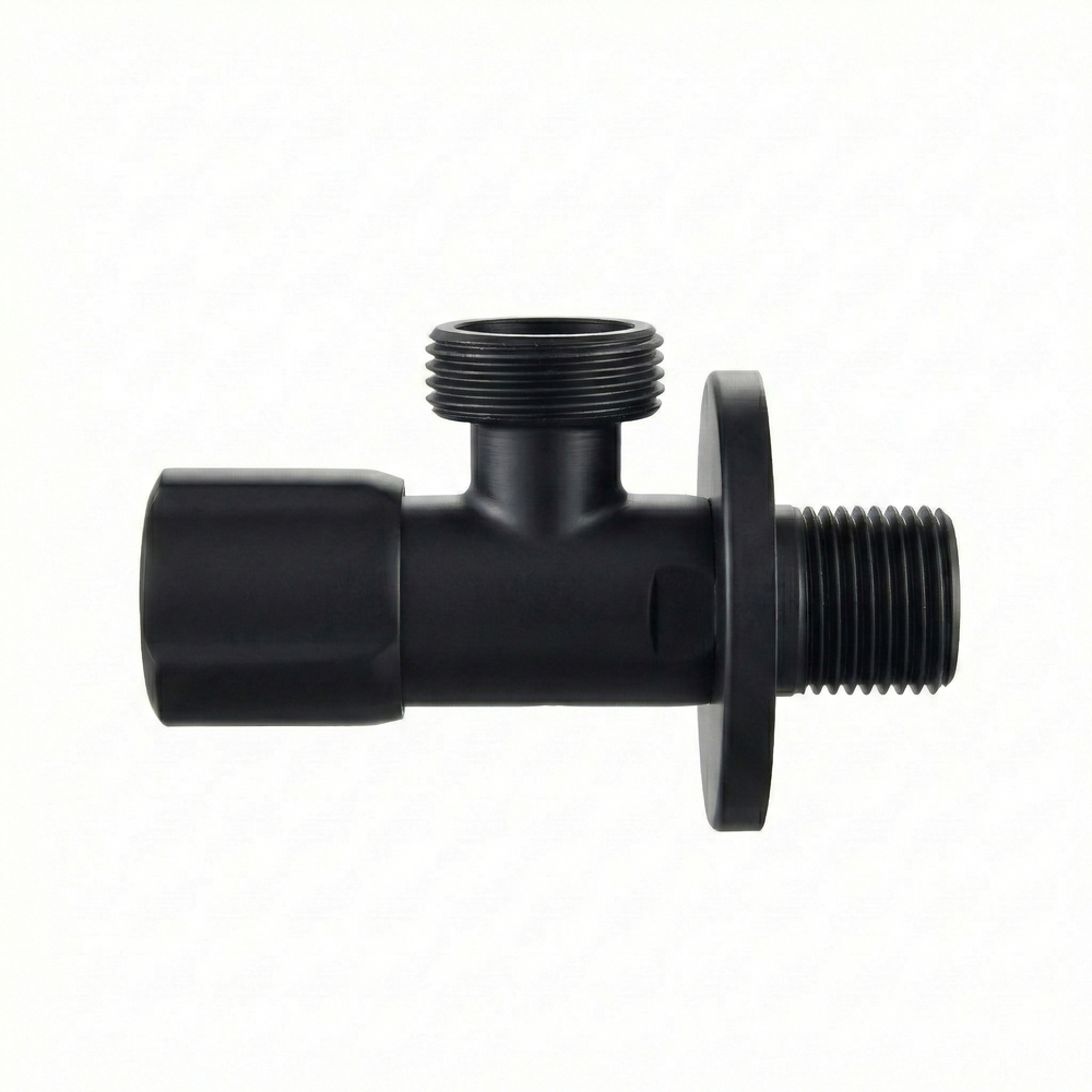 Zawór kątowy 02 1/2" x 3/4" Czarny