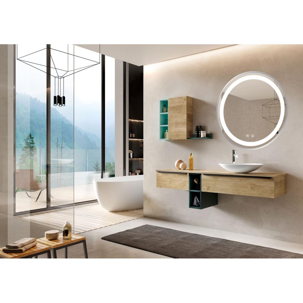 Mirror LED 60cm MMJ BRUSH SILVER