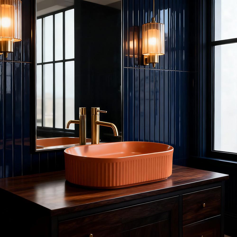 Umywalka nablatowa Rea Vanda Cinnamon Matt