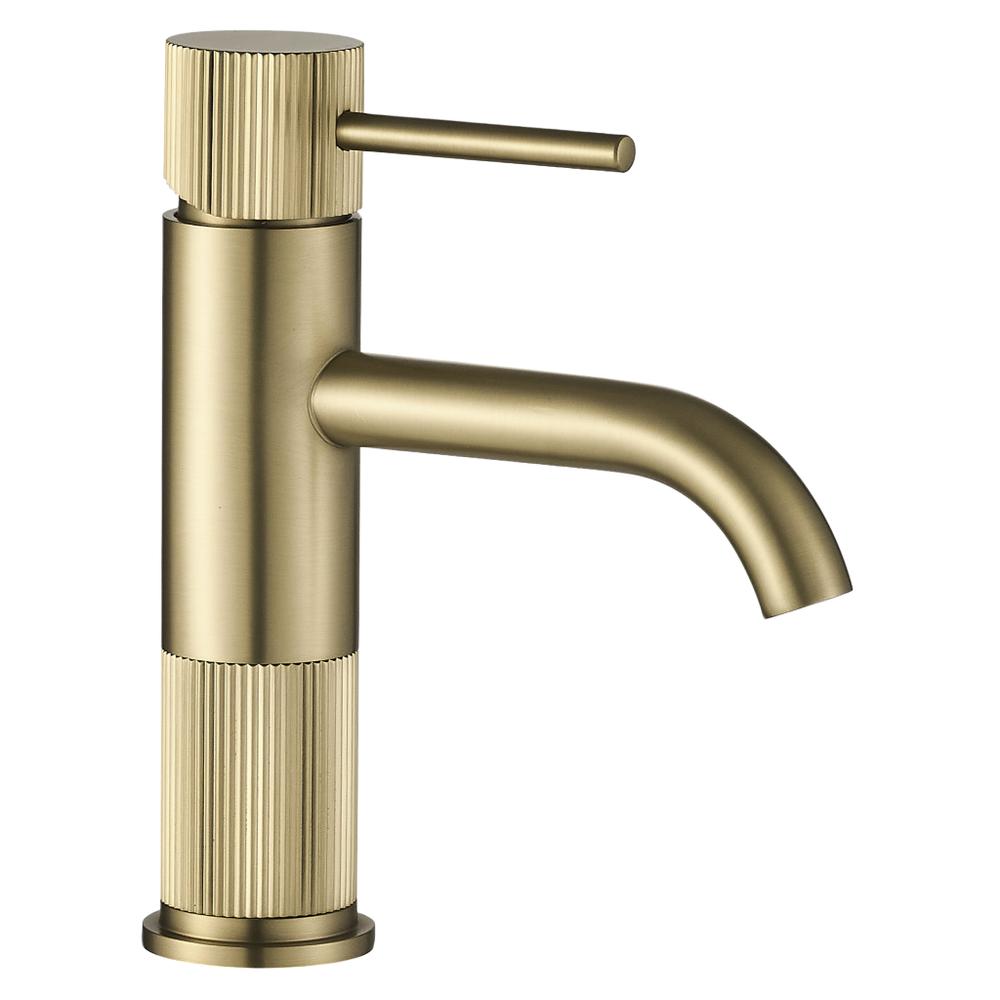 Fürdőszobai csaptelep Rea Lungo Stripe Brush Gold Low