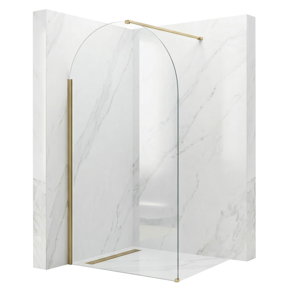 Shower screen Rea Heaven Brush Gold 90