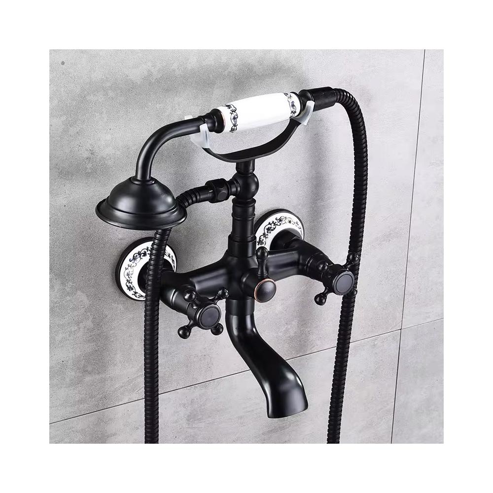 Bath faucet Rea Rustico Old Black