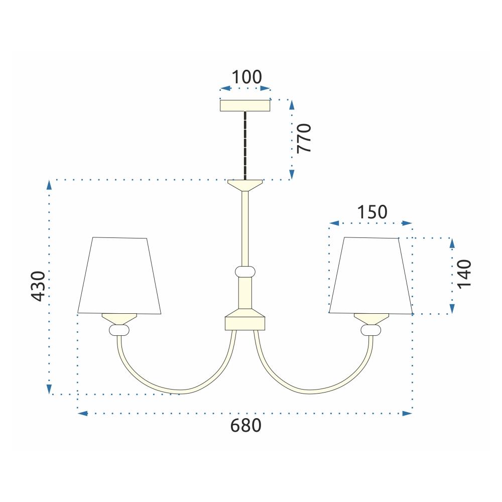 Hängelampe Cristal APP1014-5CP