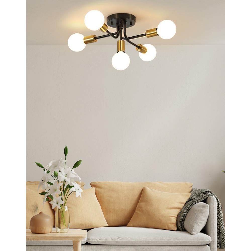 Lampe APP1118-5C Black Gold