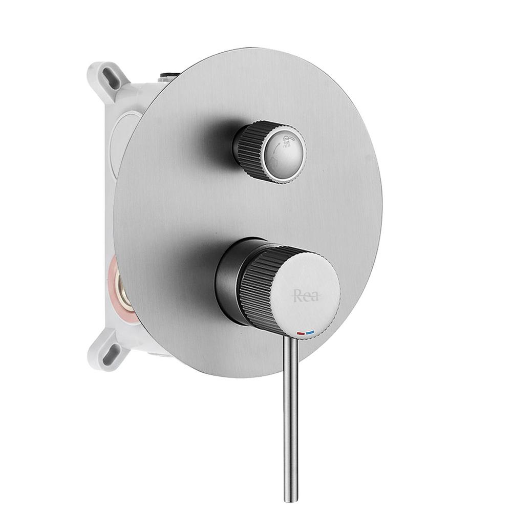 Душевой комплект Rea Lungo Stripe Nickel Brush + BOX