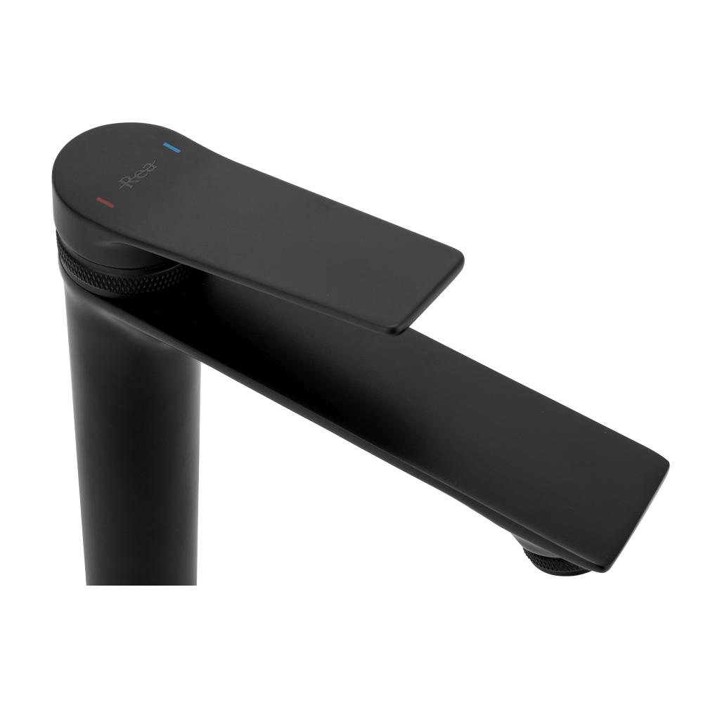 Waschbeckenarmatur Rea Viral Black High