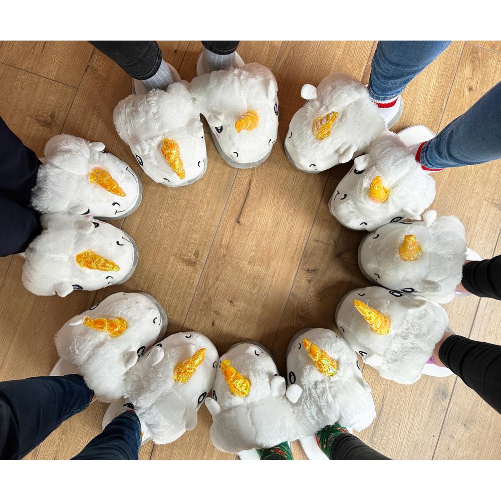 Kapcie klapki Kigurumi Pegaz biały