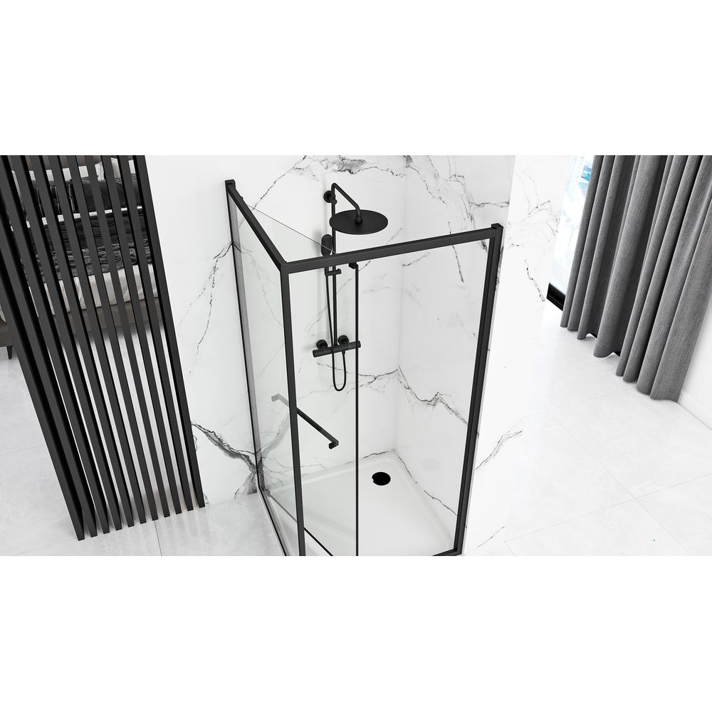 Tuš kabina Rea Space In Black 90x90