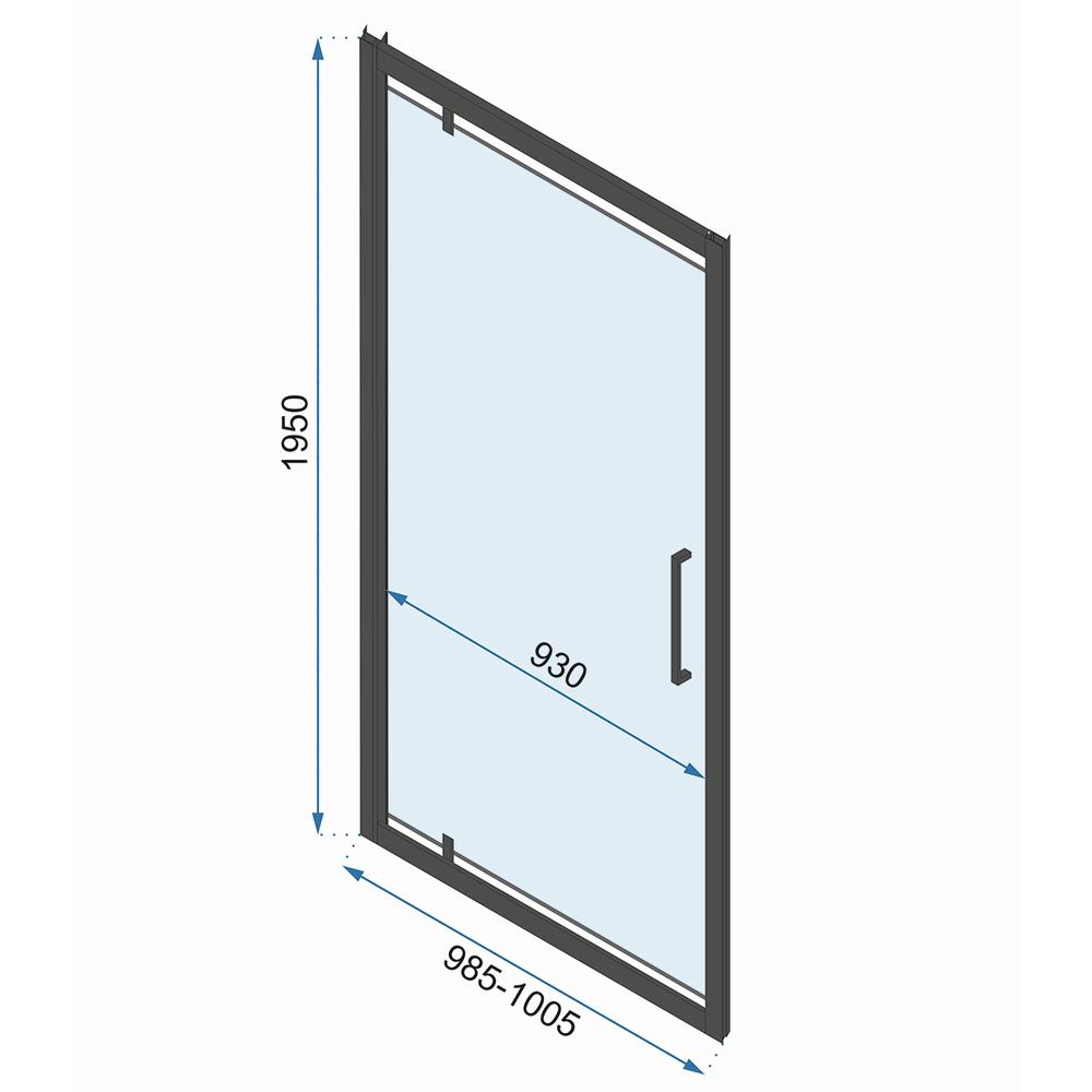 Tuš kabina REA Rapid Swing Chrome